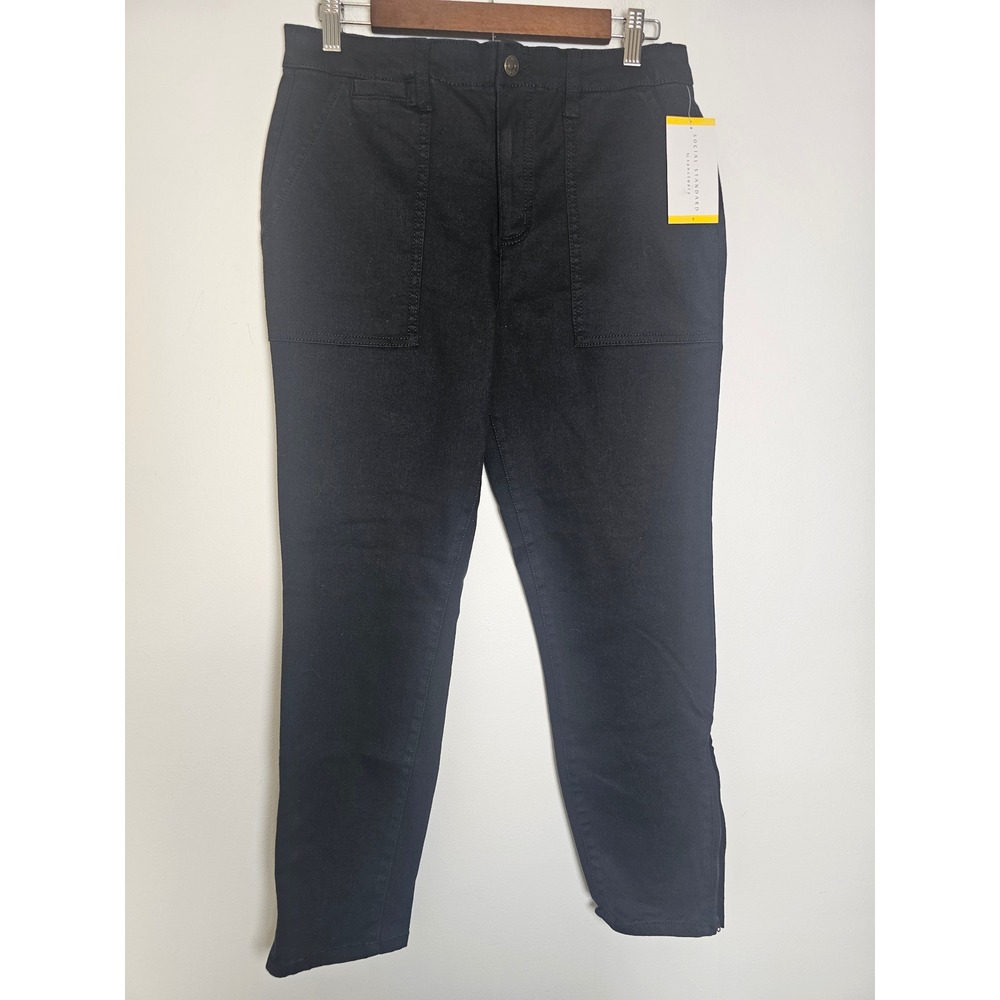 [Utility] Social Standard Sanctuary Logan Utility Pant Womens 8 Black Ankle Zip
